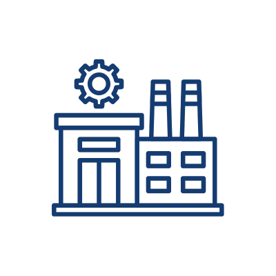 Design for Manufacture DFM Factory Icon